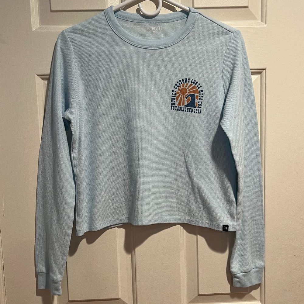 Light Blue Hurley Waffle Long-Sleeve